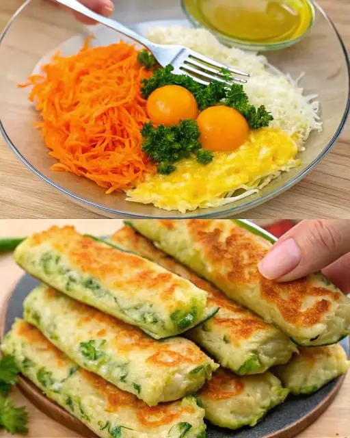 Sprø squash- og gulrotpinner