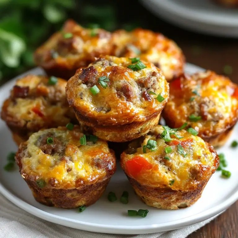 Smakfulle muffins med biff, mozzarella og cottage cheese