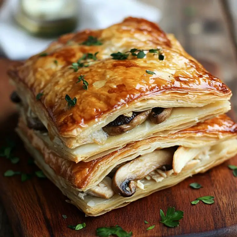 Kylling- og sopp-butterdeig (4 porsjoner)