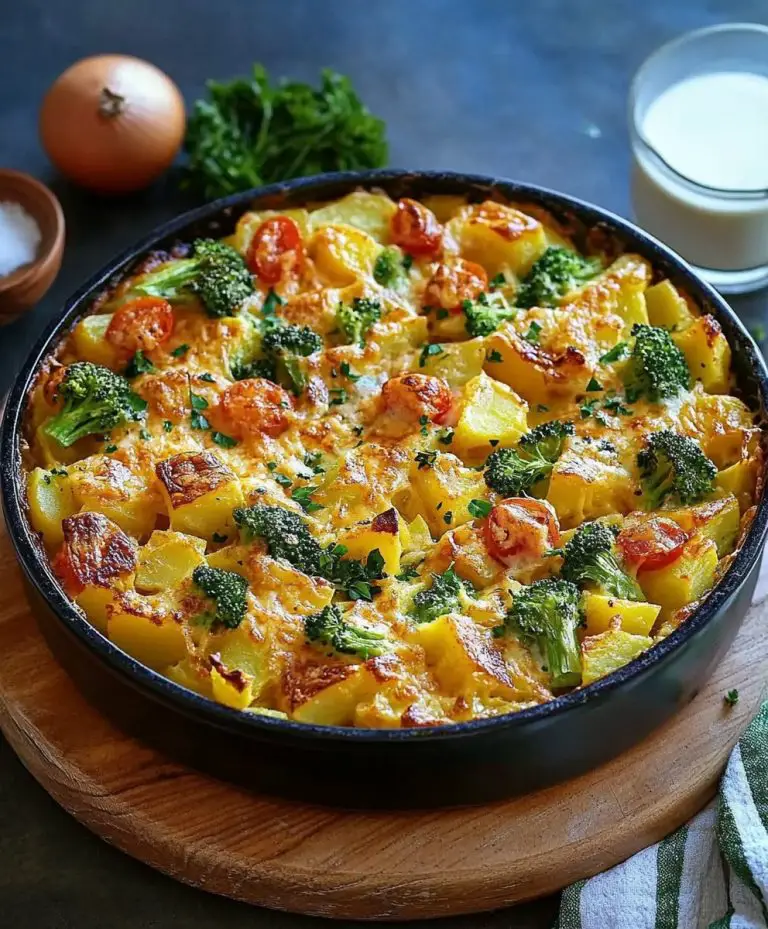 Familiefavoritt: Gryte med ost, potet og brokkoli som vil få barna til å elske grønnsaker!