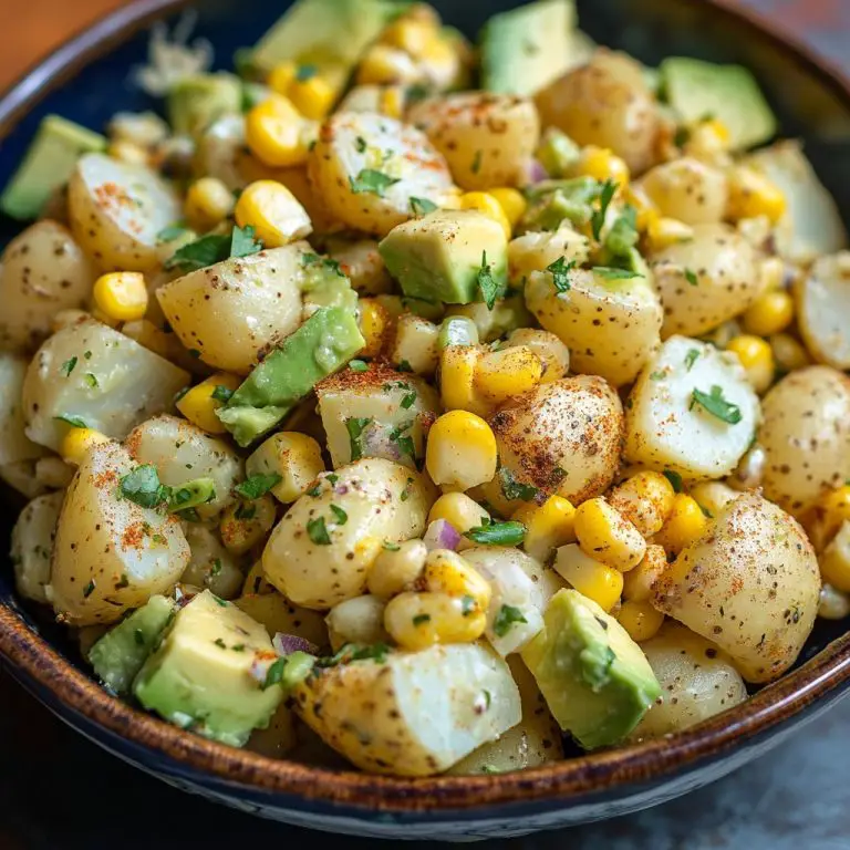 Potetsalat med avokado og mais (4 porsjoner)